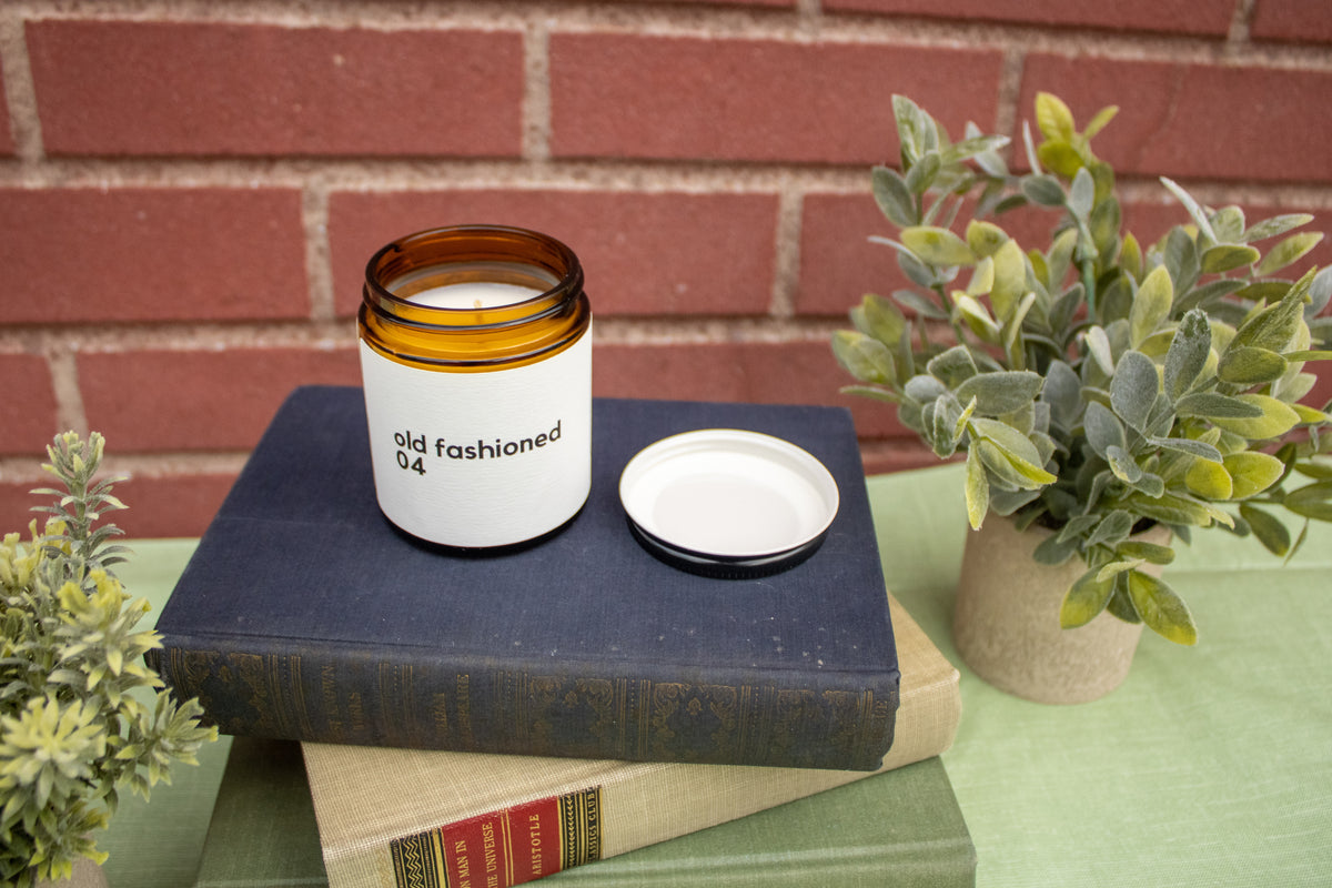 Old Fashioned 4.5oz Amber Jar